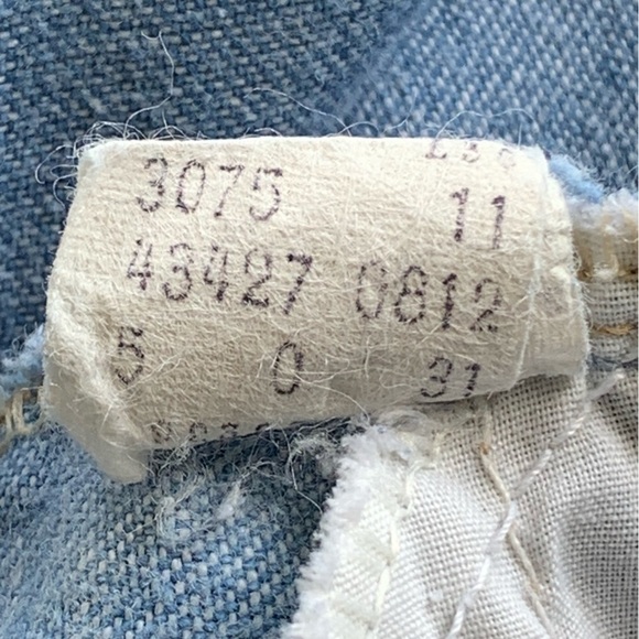 Vintage 70s Levi’s For Men Wide Bell Bottom Leg Light Wash Blue Jeans - Picture 3 of 5